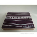 high golssy acrylic board / MDF board / purple base and white stripe style